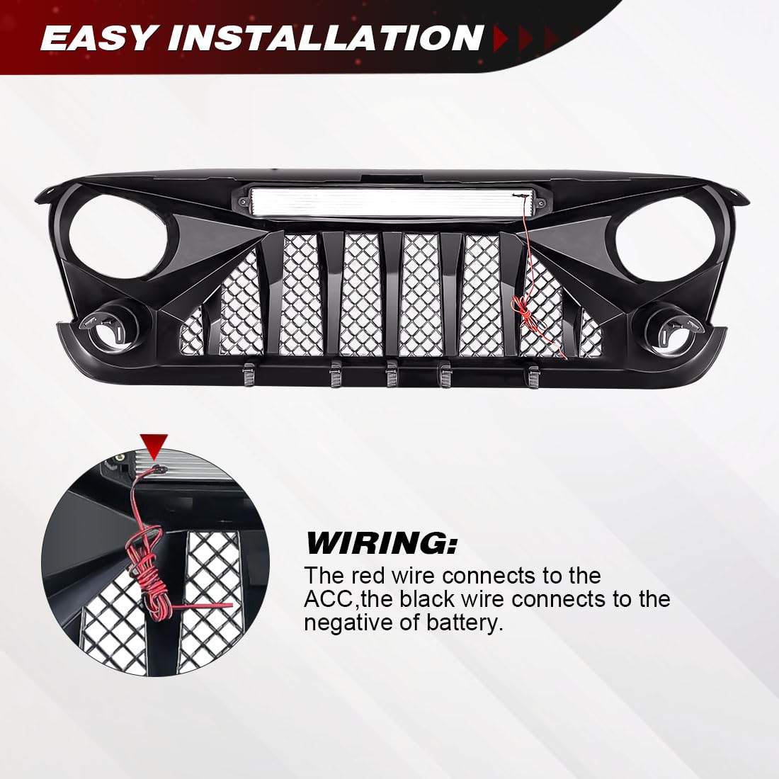 Allinoneparts built-in LED off-road lights improve daytime style and night visibility