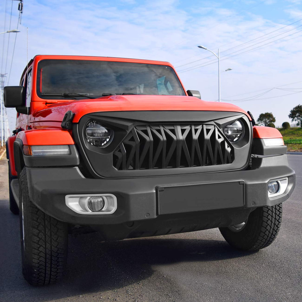 Paintable Allinoneparts shark grille for Jeep Wrangler color customization