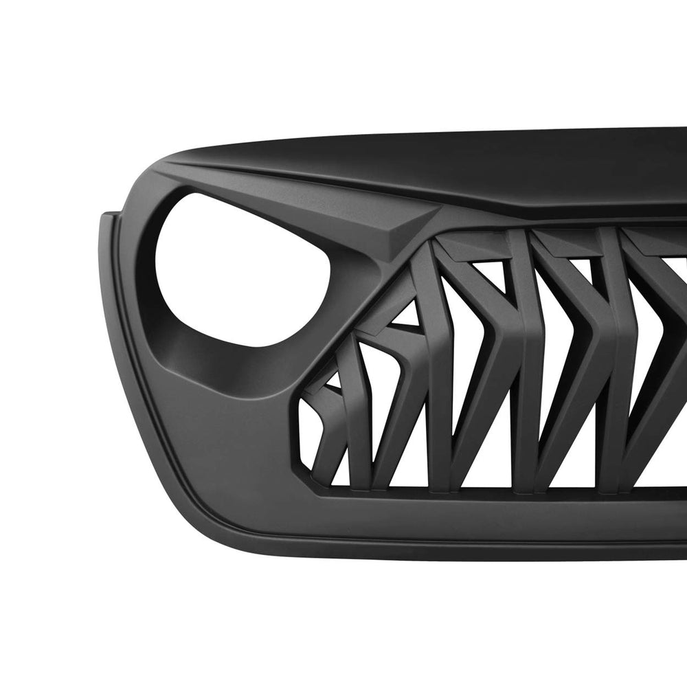 Shark grille packaging contents for easy Jeep installation