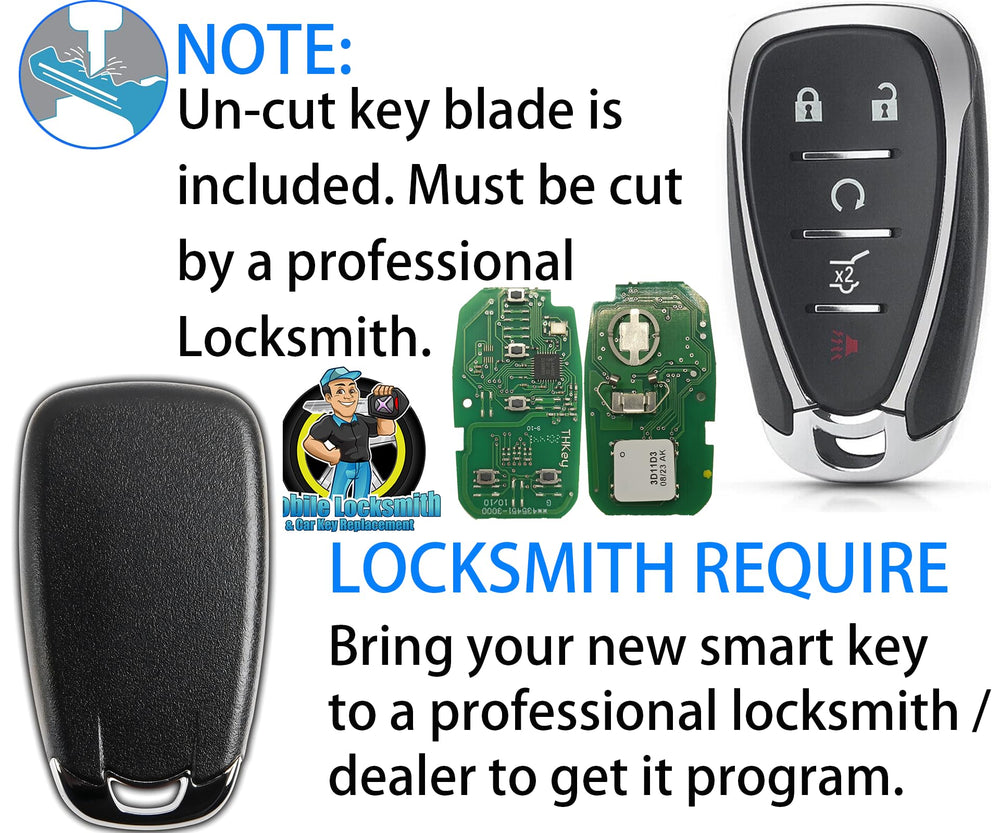 Alliskeys proximity remote keyblade area, requires professional cut for fit