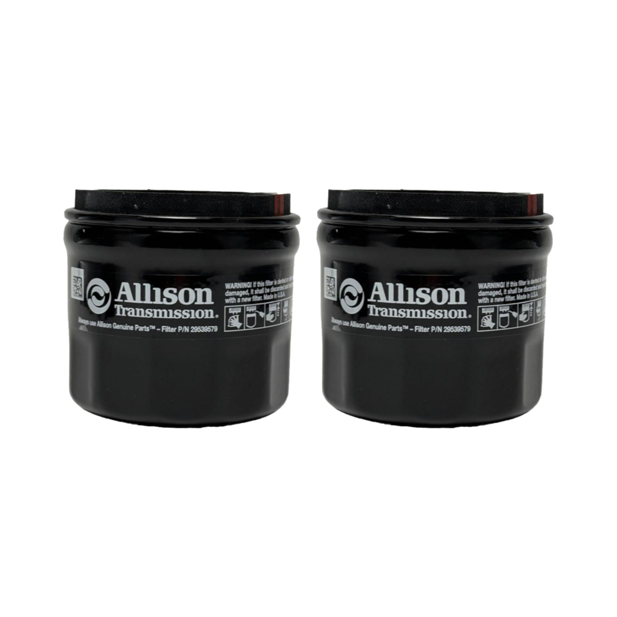 Allison External Spin-On Filter 29539579 main view shows rugged build for durable filtration.