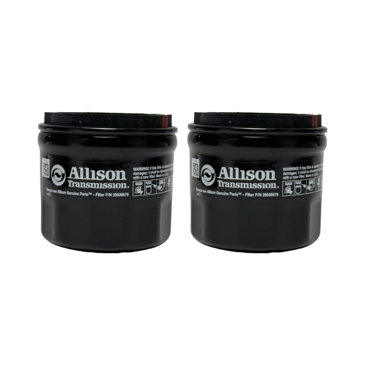 Allison External Spin-On Filter 29539579 main view shows rugged build for durable filtration.