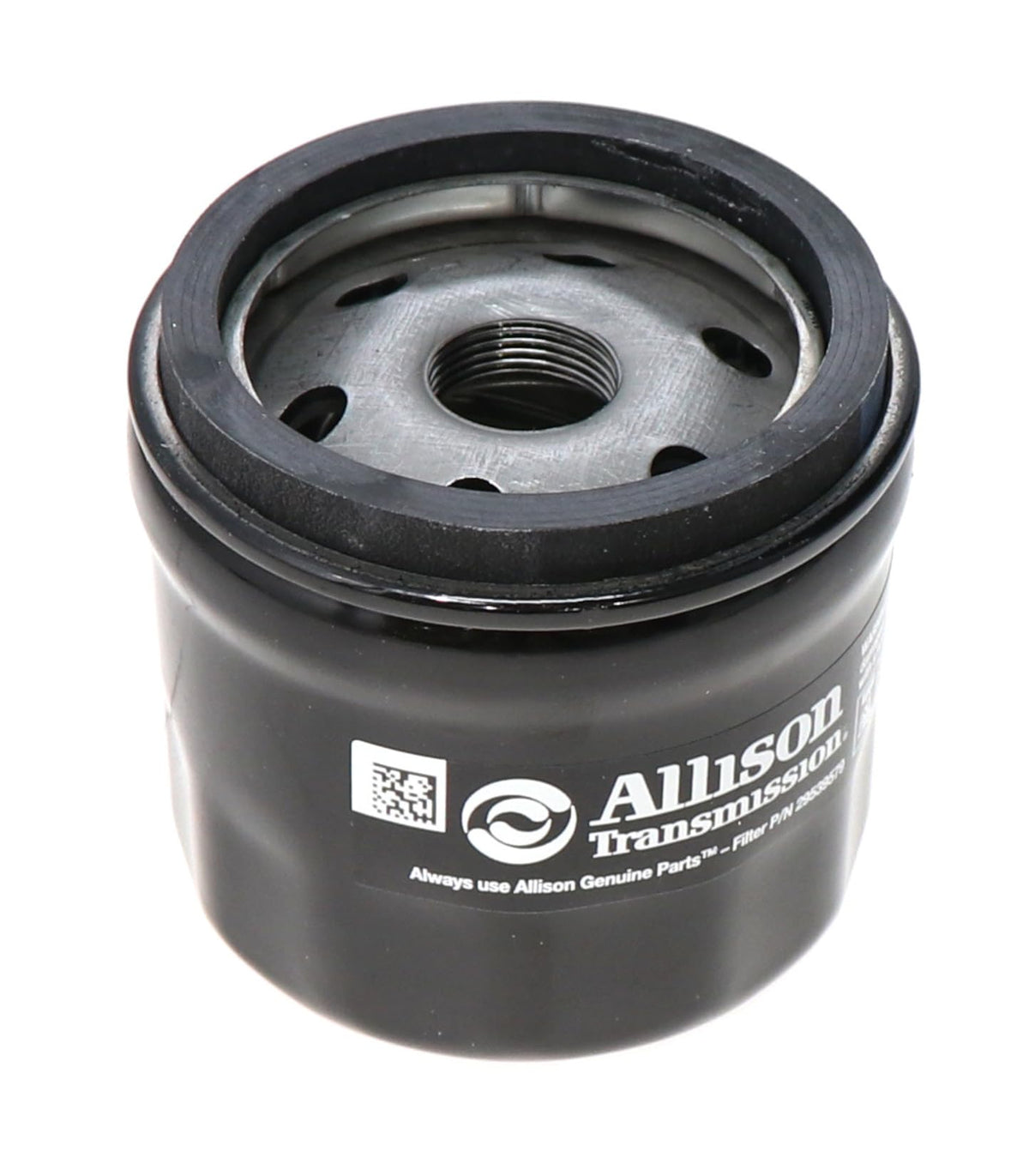 Allison Transmission filter packaging confirms genuine part for reliable maintenance and longevity.