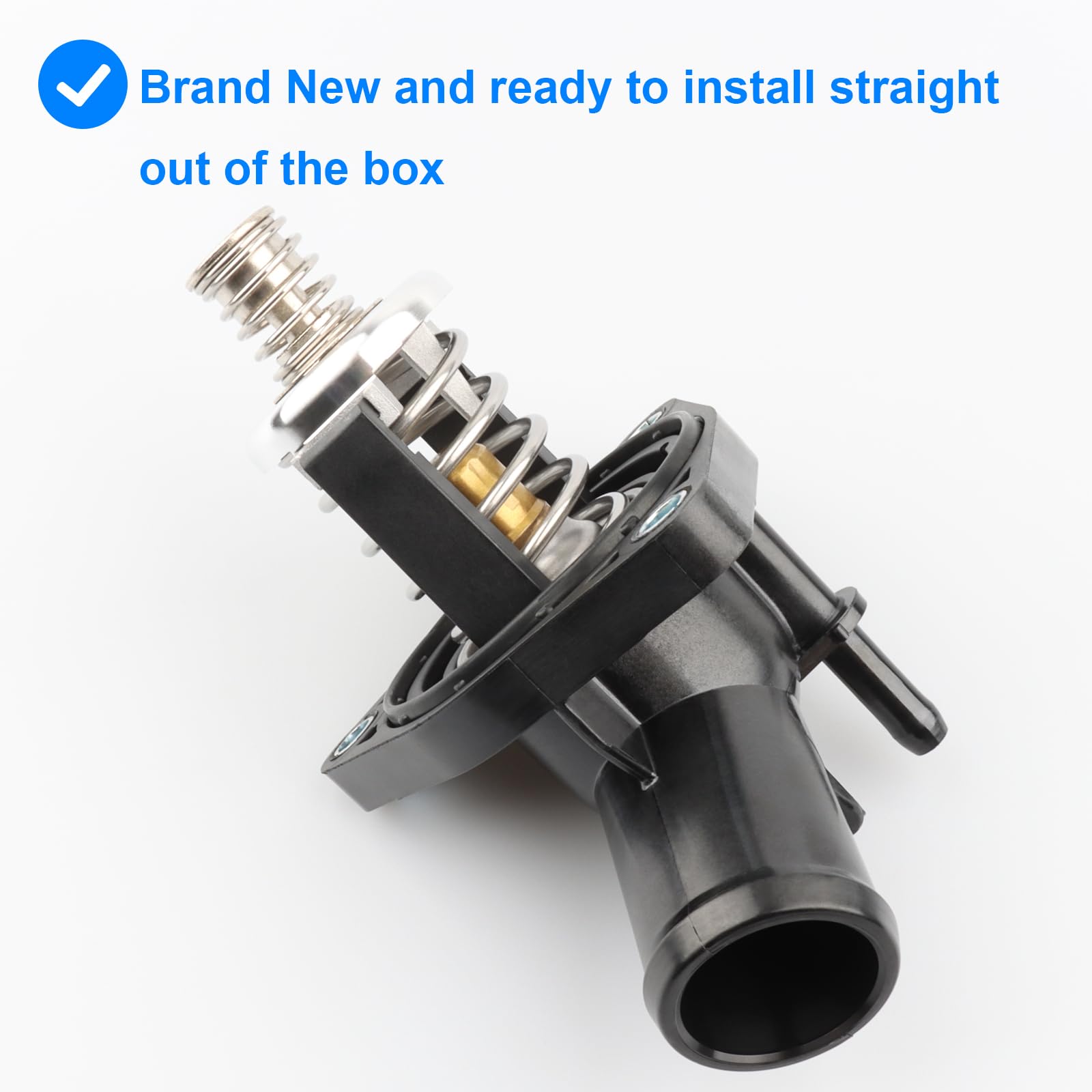 Allmotorparts thermostat housing made for durable performance and long service life.