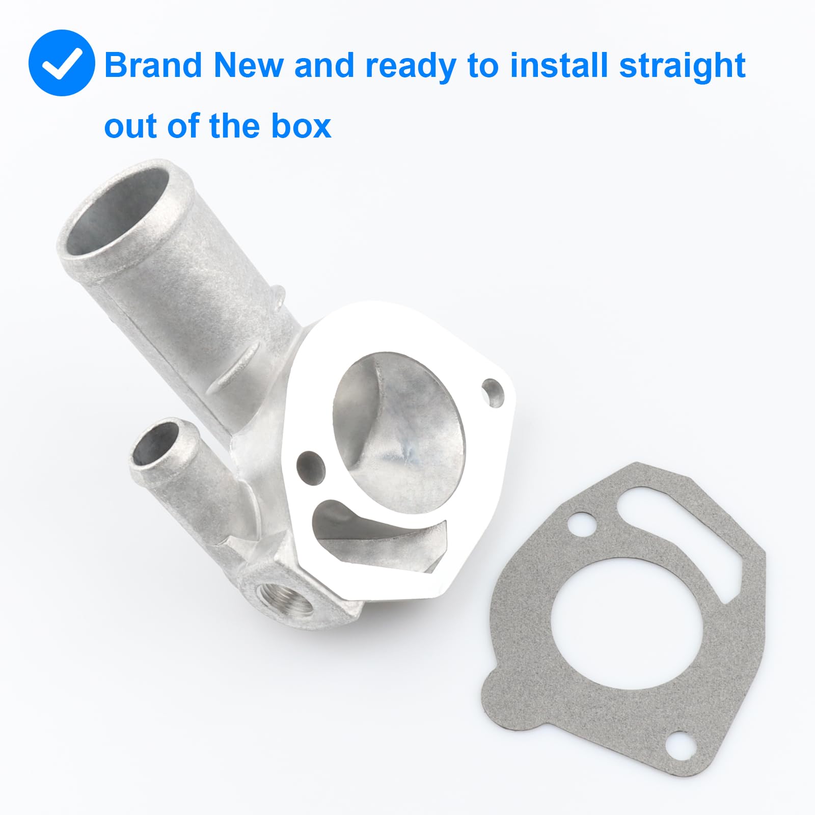 Allmotorparts thermostat housing replacement oe-style fit highlights high-quality aftermarket replica.