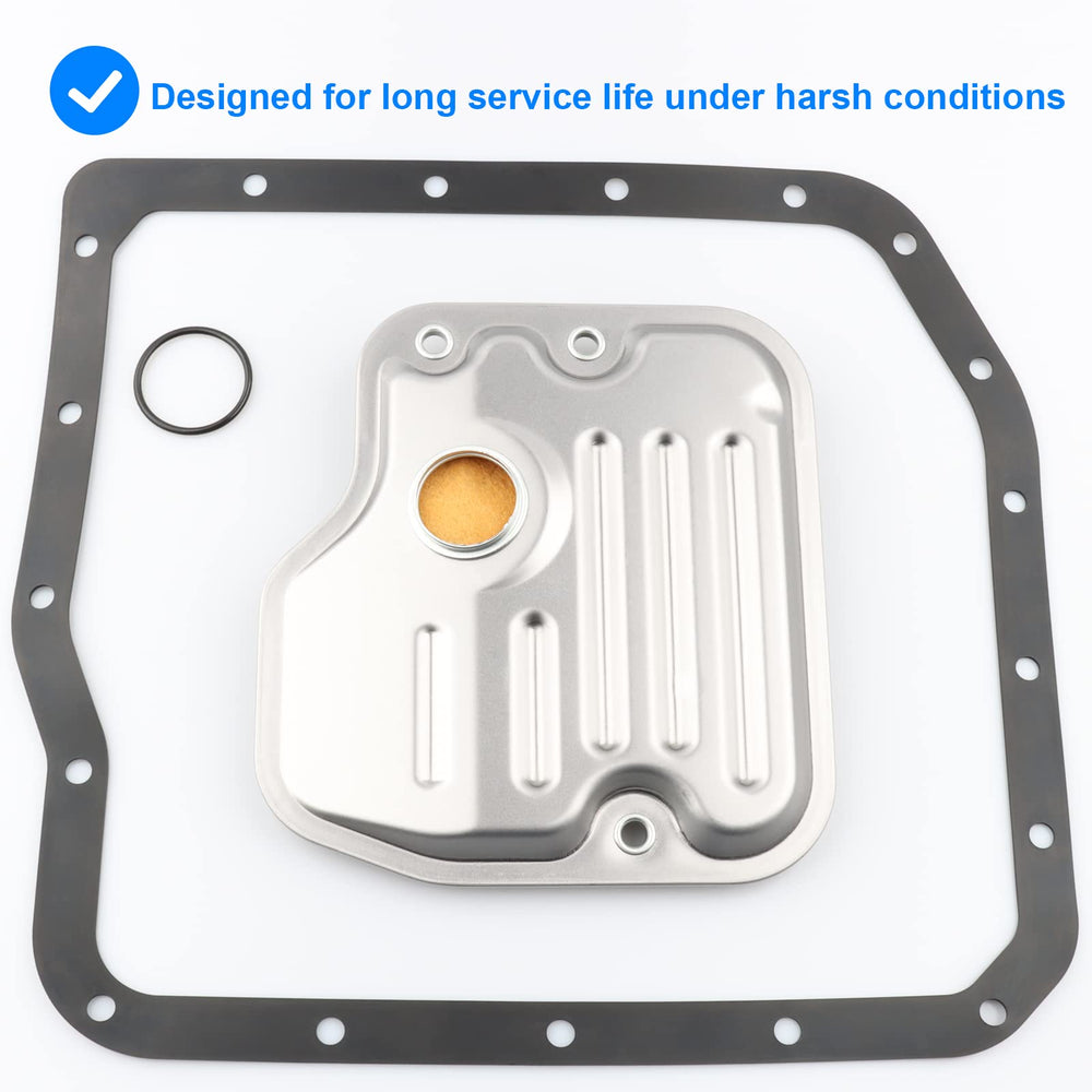 Allmotorparts transmission filter kit 58010 filter element highlights new filter performance and flow.