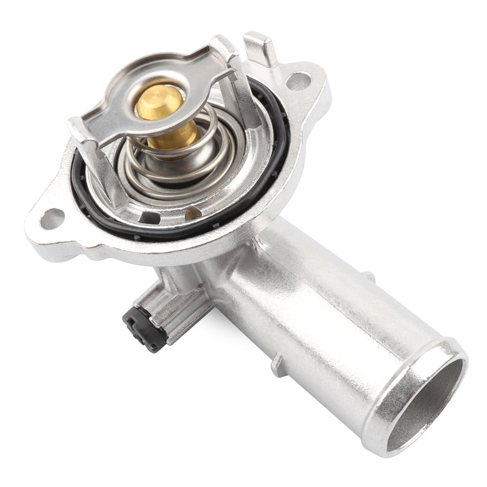 Allmotorparts thermostat housing close-up with precise fit for 3.6L engines