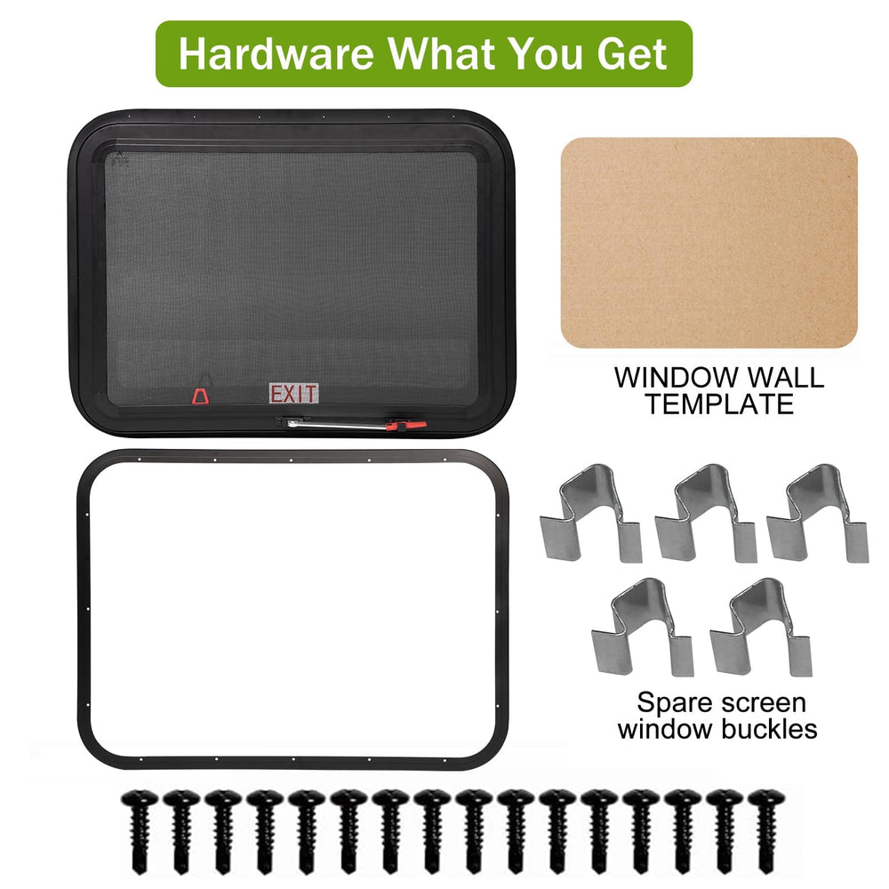 AlloTemlass RV Window aluminum alloy frame closeup emphasizes durability and light weight.