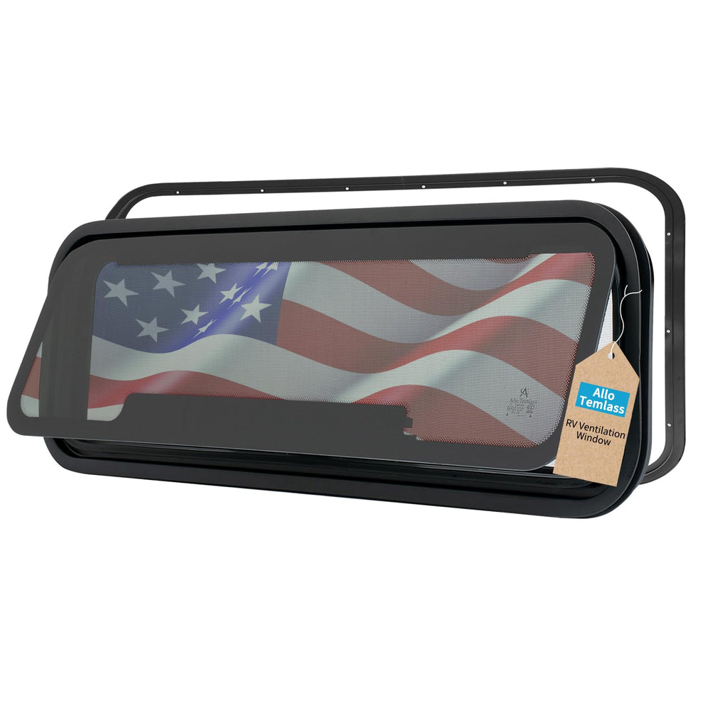 AlloTemlass RV vent window 34x11 opens for fresh air