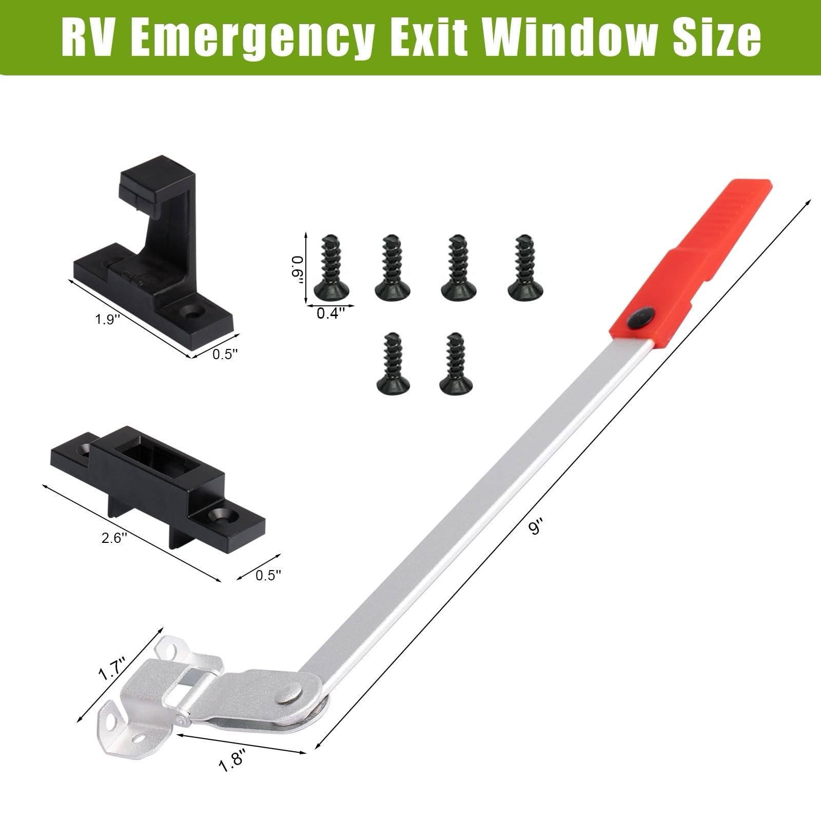 AlloTemlass RV window latch side mount demonstrates secure installation for reliable operation