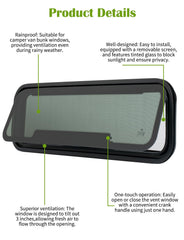 AlloTemlass window crank tilt enables easy ventilation