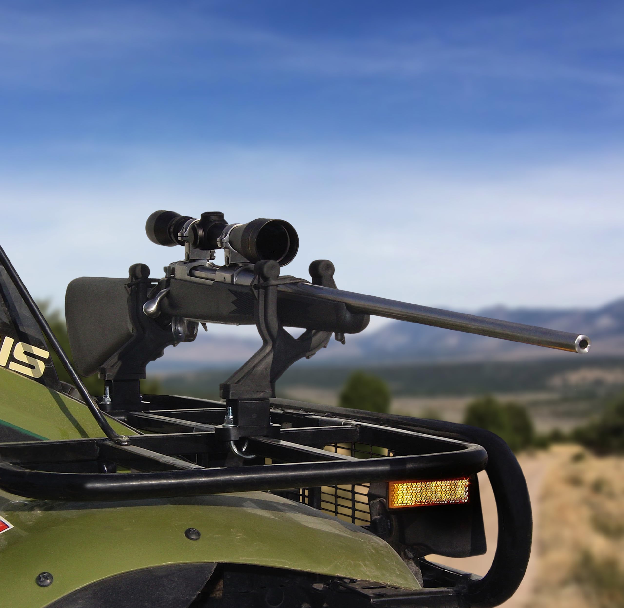 All Rite Graspur ATV1 handlebar mount keeps items accessible