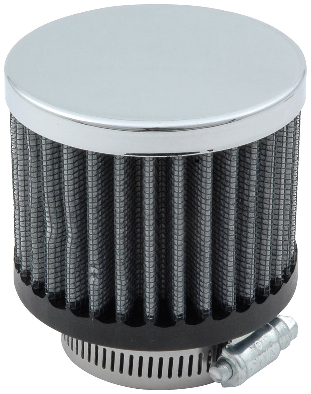 Allstar Performance ALL36202 valve cover breather with clamp-on design for easy installation on valve cover tubes.