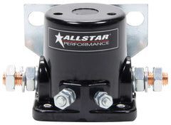 Allstar Performance black starter solenoid for Ford-style high-torque starters, easy mounting.