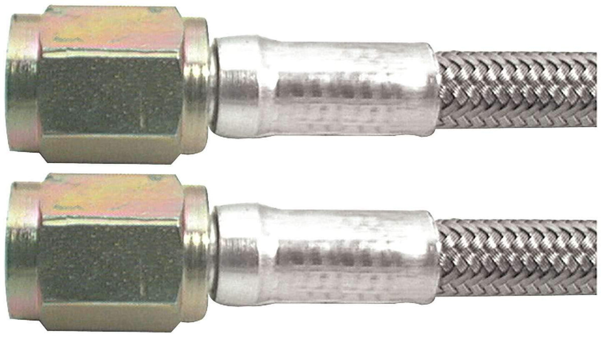 Allstar Performance AN hose assembly with braided stainless exterior for durable high-pressure use