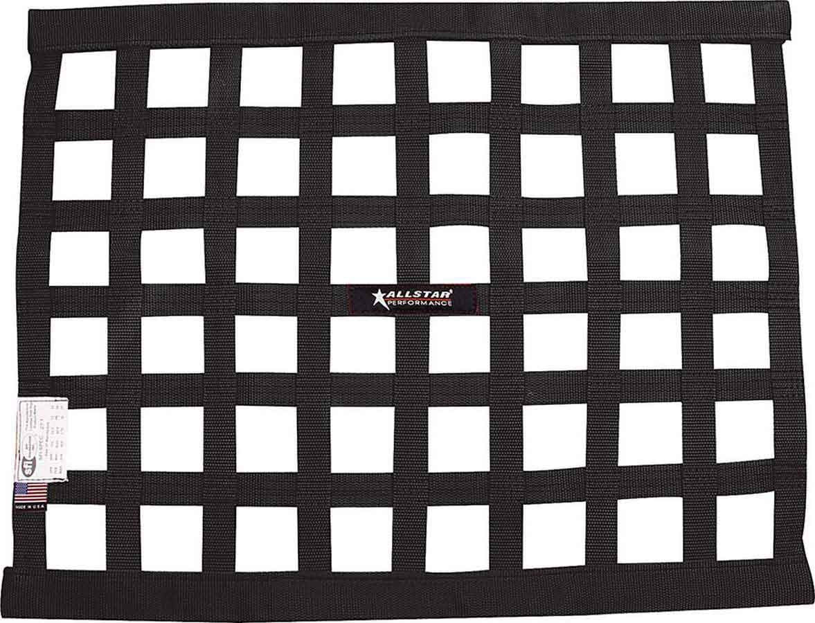 Allstar Performance border-style window net 18x24 for durable safety in full-bodied race cars.