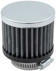 Allstar Performance breather clamp-on round for 1-3/8 in tubes enhances valve cover venting