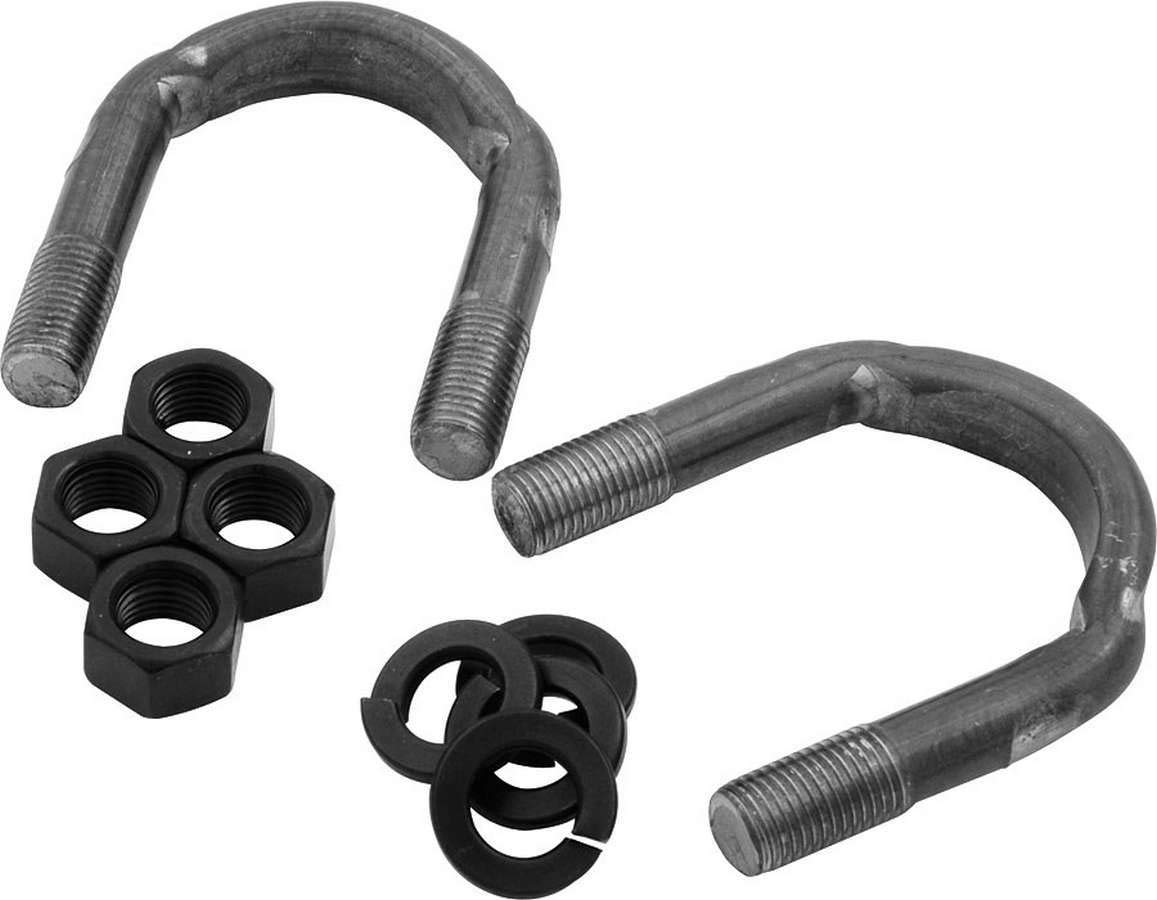 Allstar Performance universal joint U-bolt kit for 1350 series yoke, durable steel hardware for reliable suspensions.