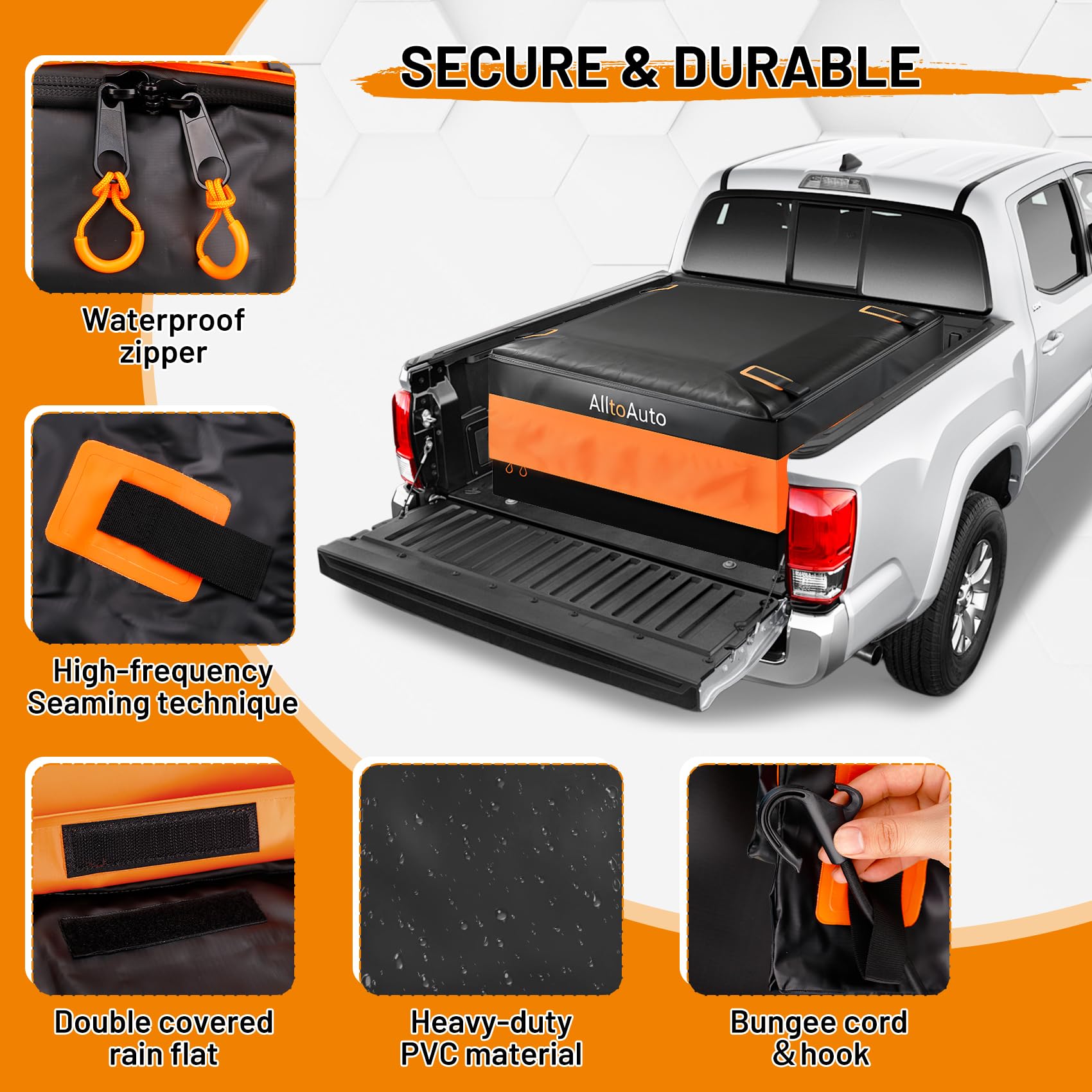 AlltoAuto heavy-duty straps keep cargo stable at highway speeds