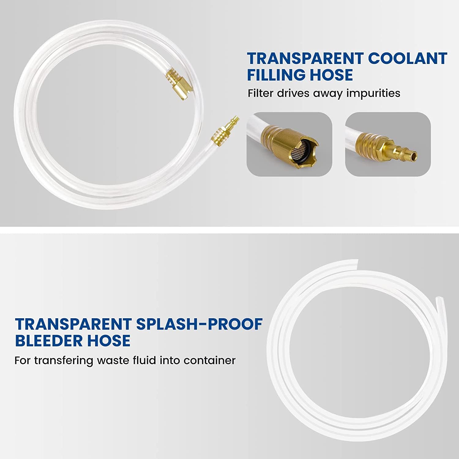 Alltooetools hose with reinforcement closeup demonstrates corrosion resistance and air tightness.