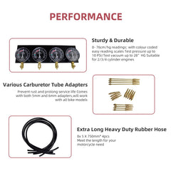 Alltooetools rubber hoses in kit for flexible vacuum connections