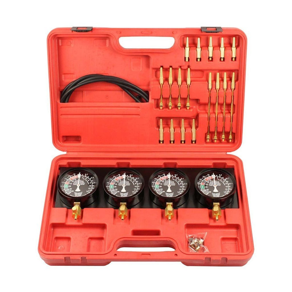 Alltooetools universal vacuum carburetor gauge front view for precise synchronization