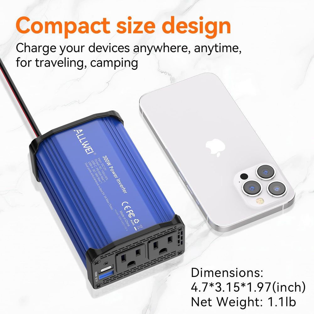ALLWEI compact cooling fan maintains safe temperatures during use