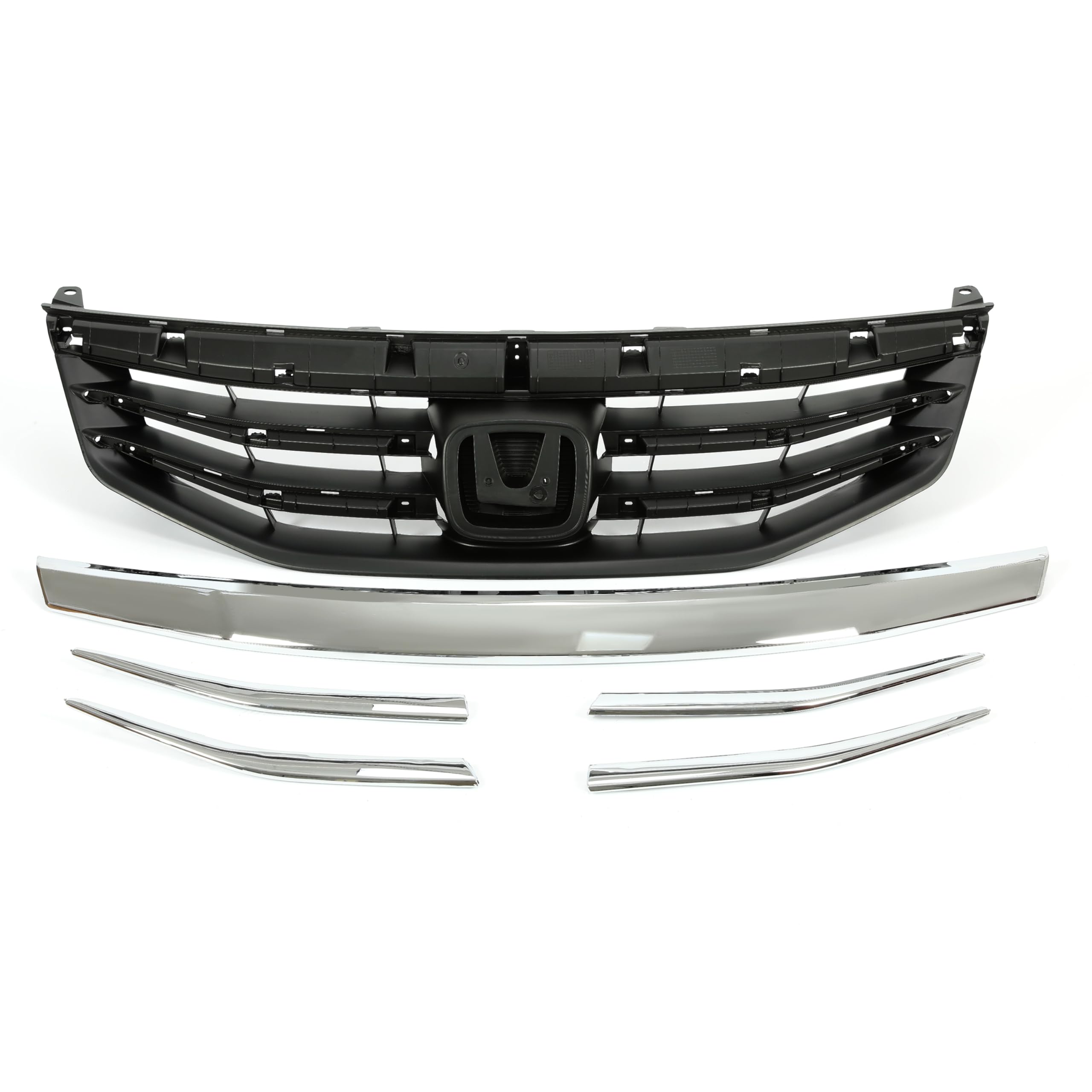 ALMULOO black chrome finish detail complements Honda Accord styling.