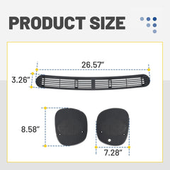 ALMULOO defrost grille replacement for S10 and Bravada models