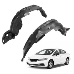 ALMULOO front left fender inner liner for Honda Civic improves wheel-well cleanliness.