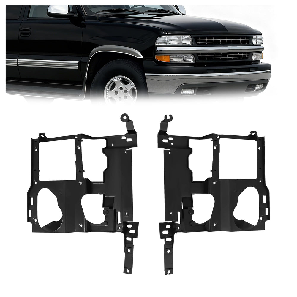 ALMULOO headlight bracket front-left and right assembly improves alignment for stable nighttime visibility.