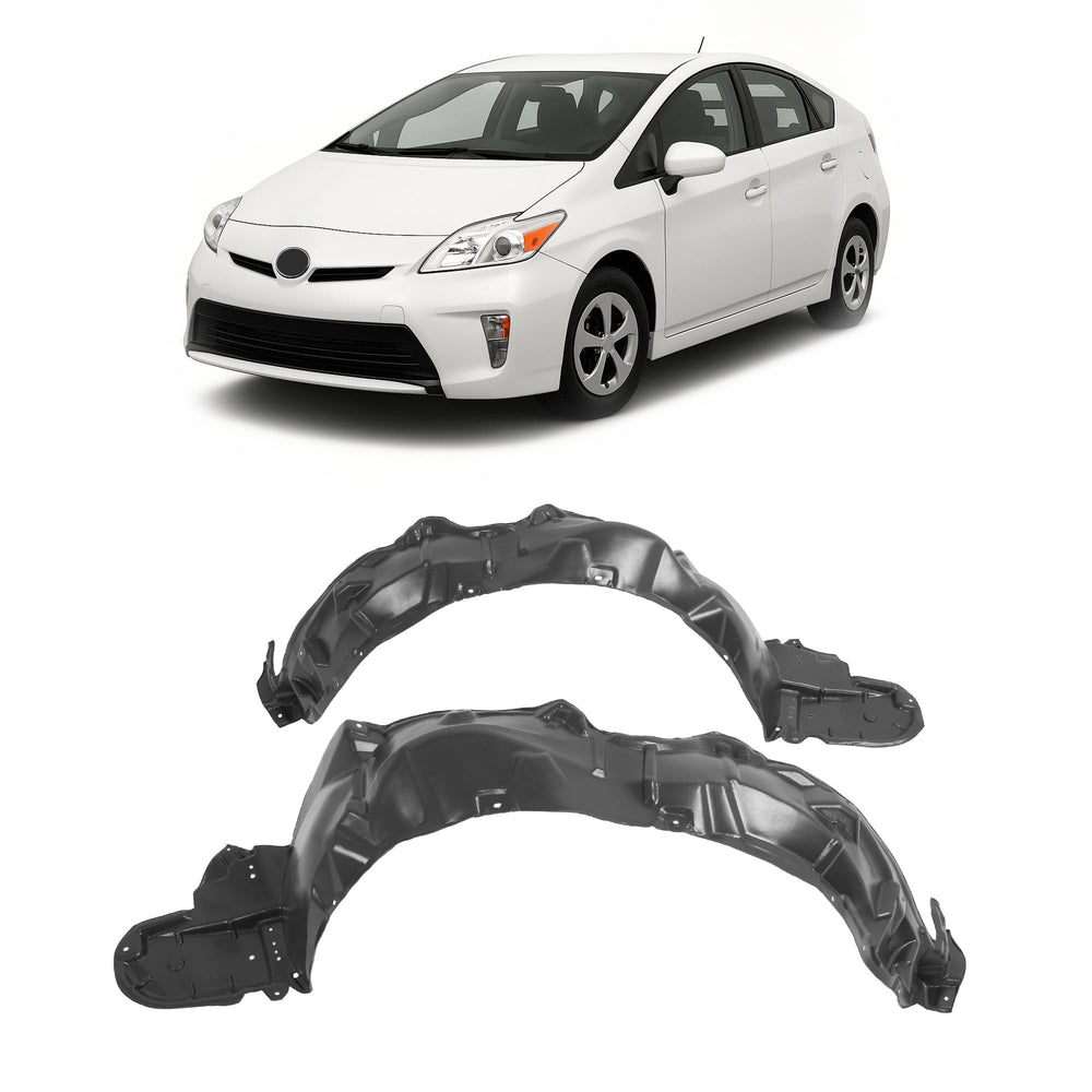 ALMULOO Prius front fender liner left view protects wheel well from debris