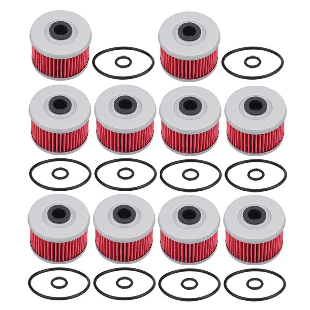 AloneGoer HF113 oil filter set – ten-pack for Honda ATVs and TRX.