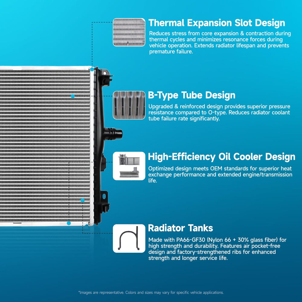 AlpaSpare radiator tested for pressure and leaks