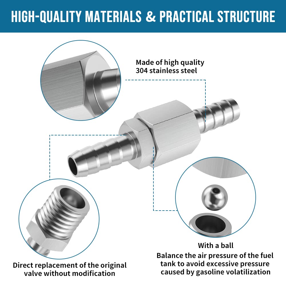 Alpha Rider KRX 1000 rollover vent valve close-up, high-strength stainless steel construction.