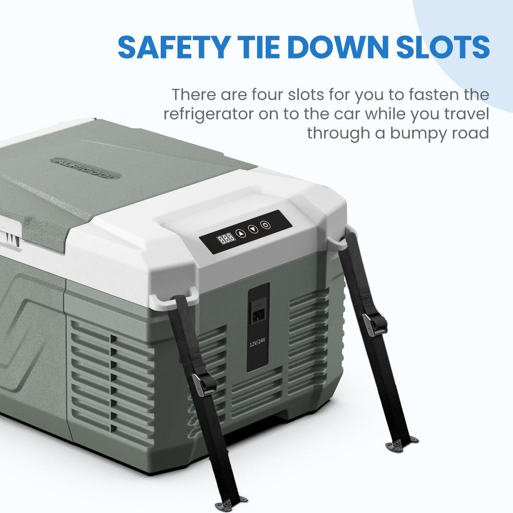 Alpicool battery protection prevents car drain during use.