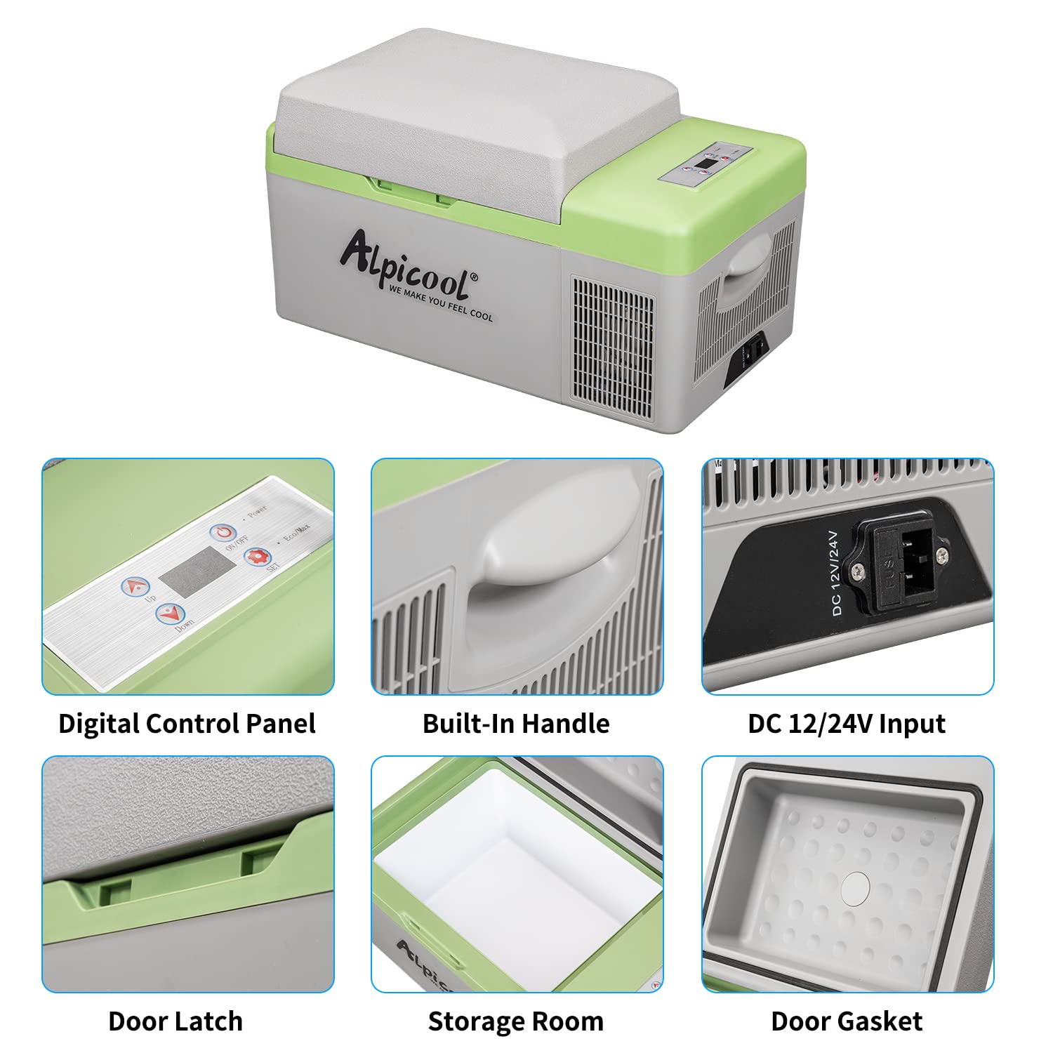 Alpicool cooling modes provide fast chill or energy saving options
