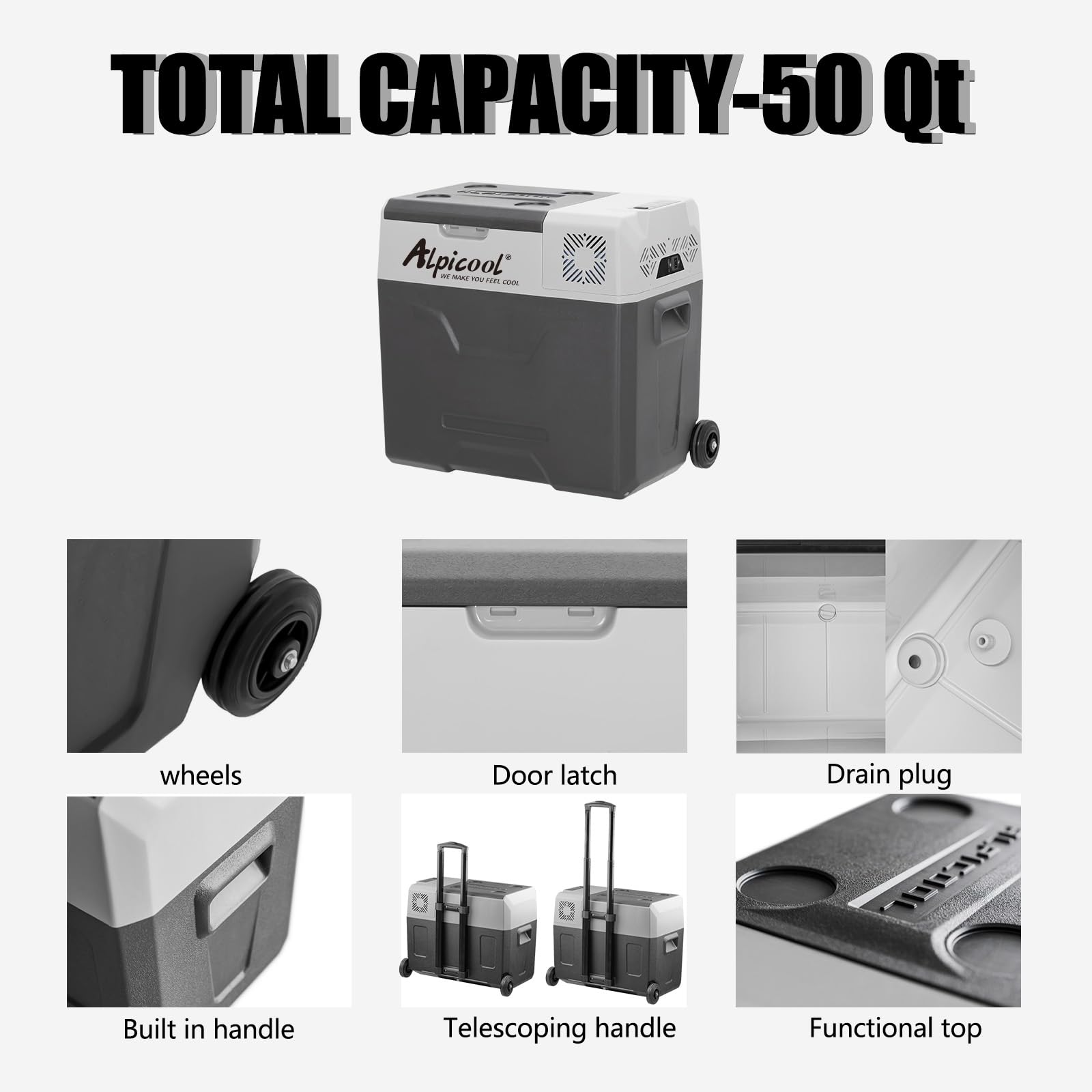 Alpicool CX30 inside storage space demonstrates roomy capacity.