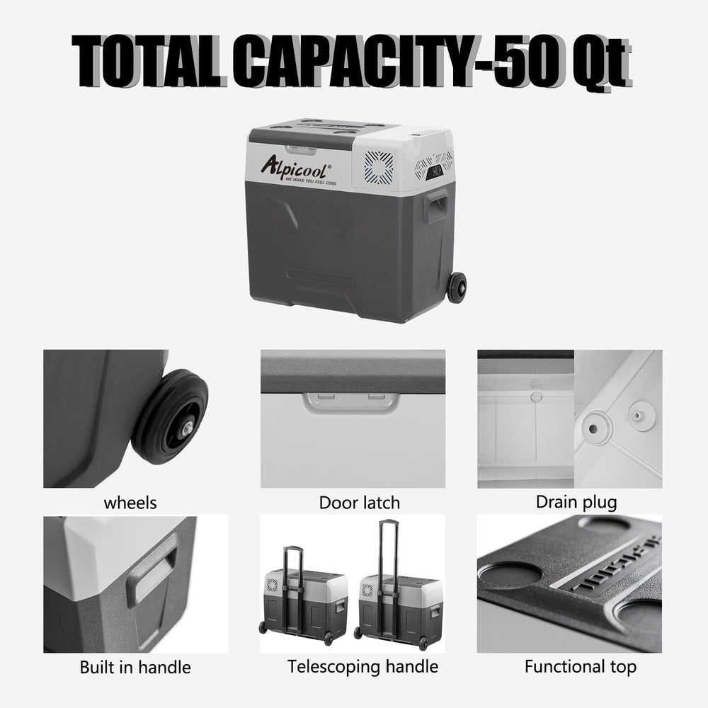 Alpicool CX30 inside storage space demonstrates roomy capacity.