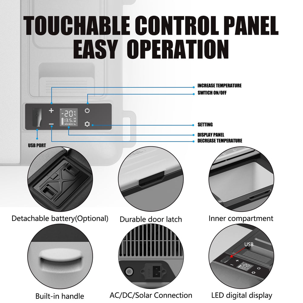 Alpicool Y19E lightweight design and rugged handle for easy transport