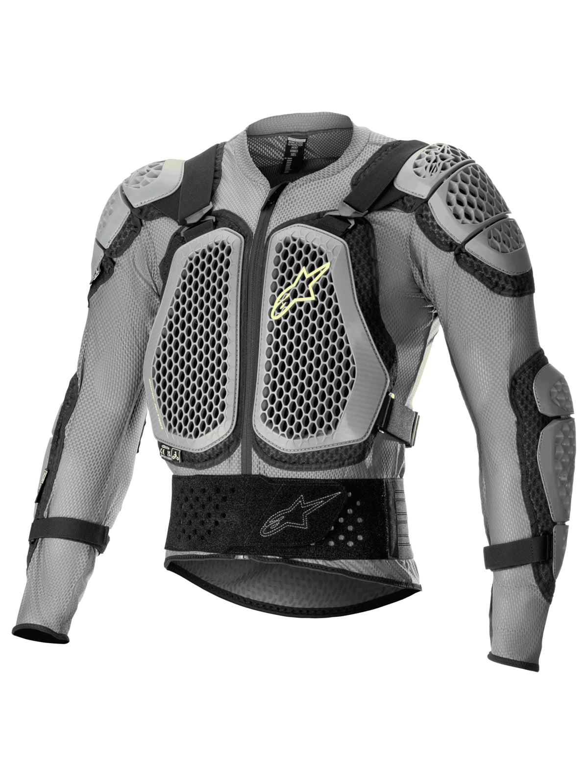 Alpinestars Bionic Action V2 chest protector with perforated shell for breathable upper-body protection.