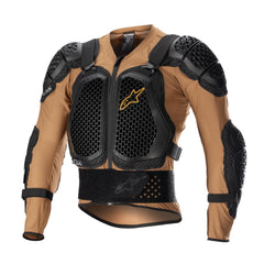 Alpinestars Bionic Action V2 chest protector highlighting breathable perforated shell for ventilation.