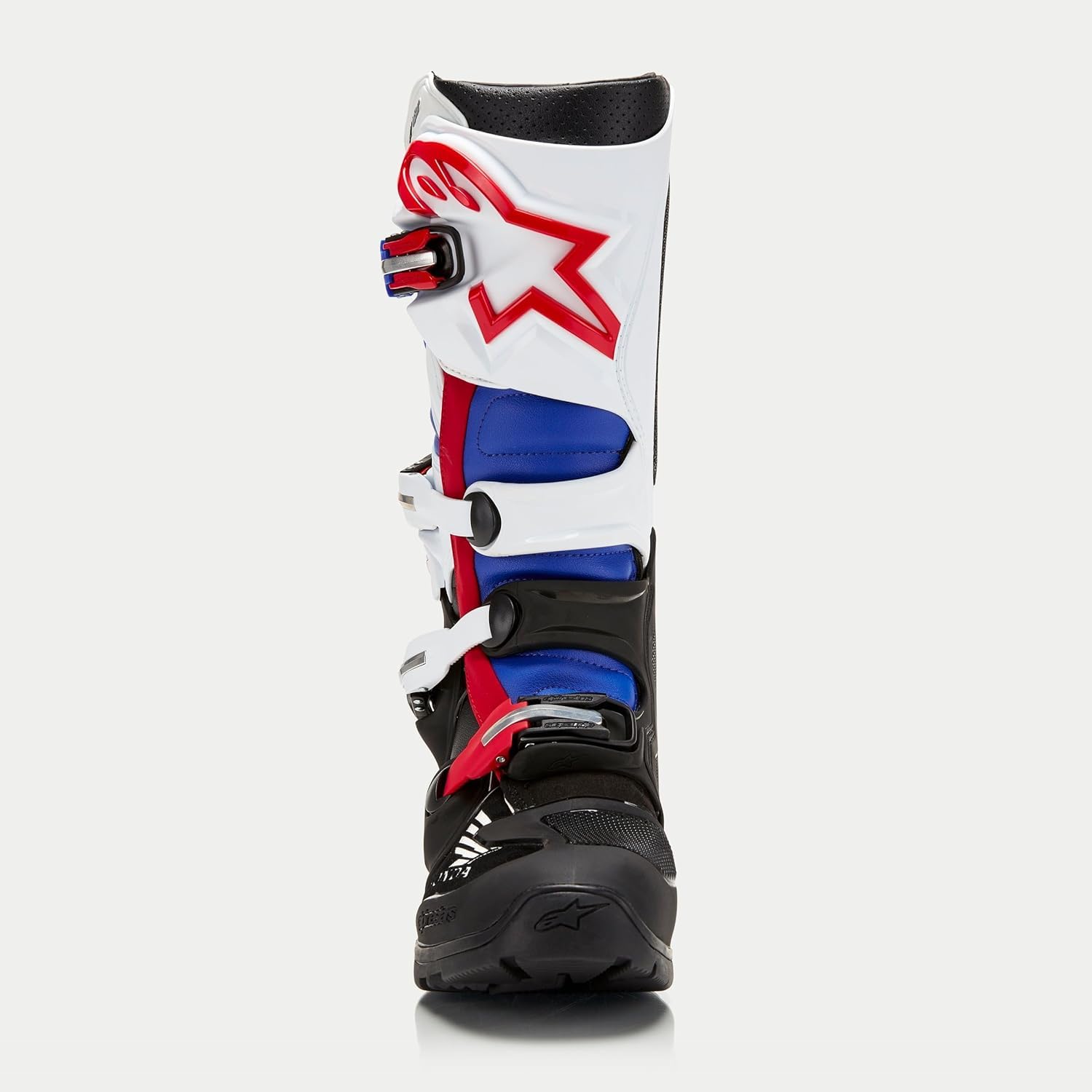Alpinestars Honda Tech 7 Enduro Drystar boots CE-certified badge emphasizing ankle stability