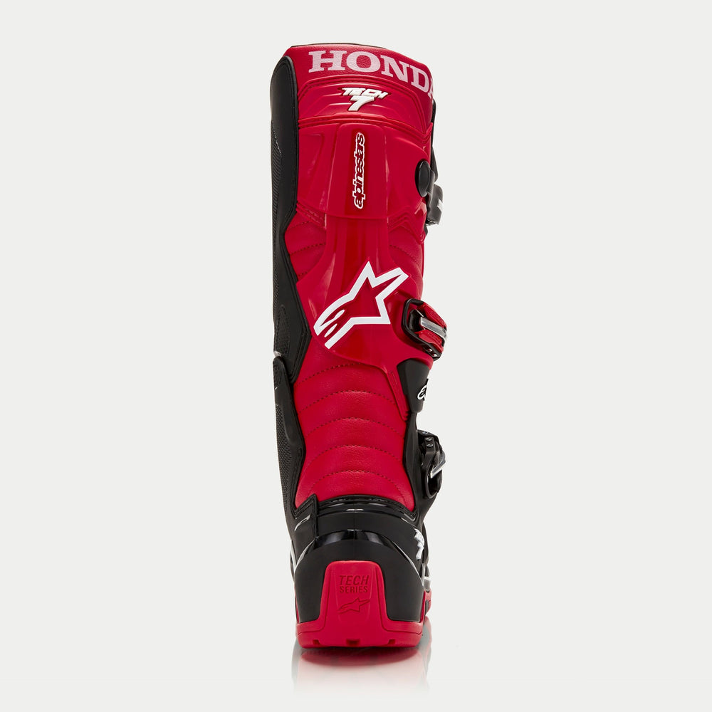 Alpinestars Honda Tech 7 Enduro boots secure buckle detail for fit
