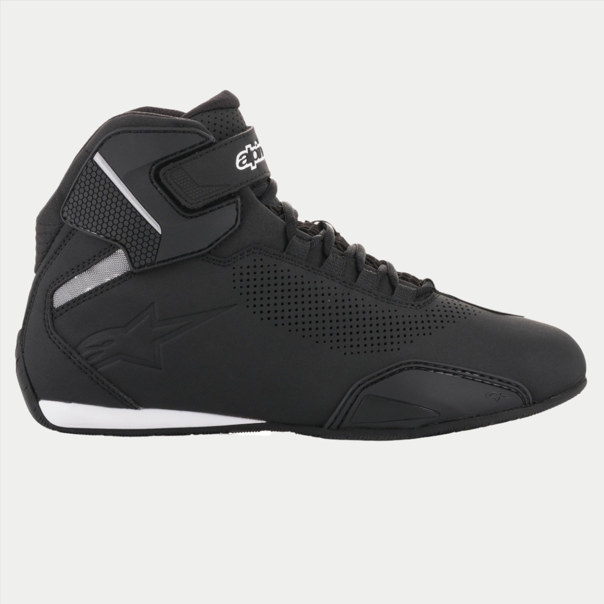 Alpinestars Sektor vented shoe side profile shows protective silhouette for daily riding