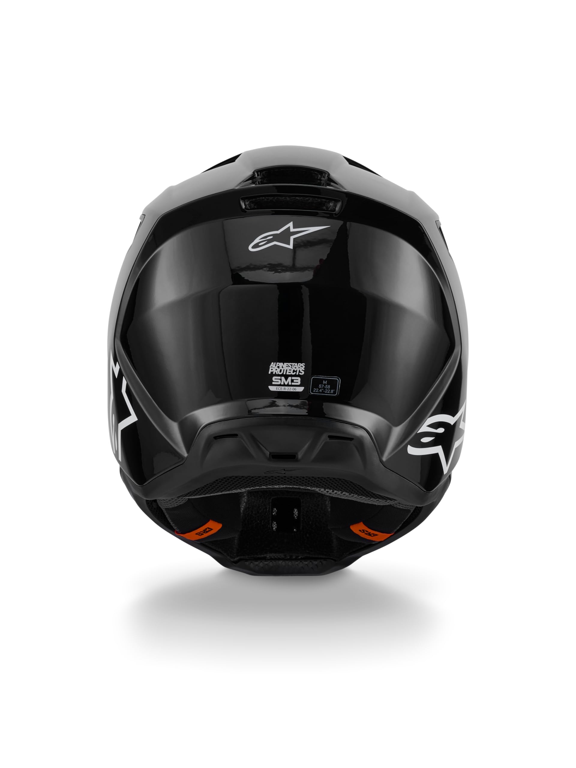 Alpinestars SM3 Solid Helmet goggle-ready design for stable positioning