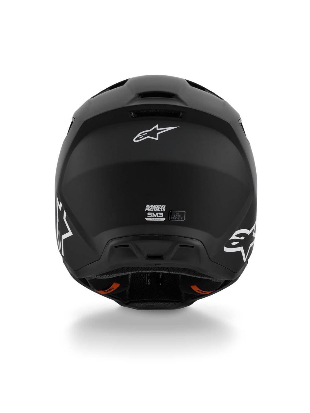 Alpinestars SM3 Solid helmet left side view, lightweight mobility for long rides.