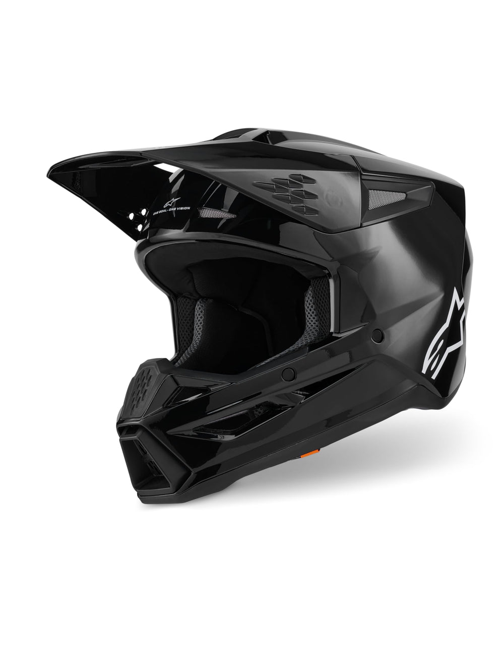 Alpinestars SM3 Solid Helmet rear view showing thermo-injected shell and energy management.
