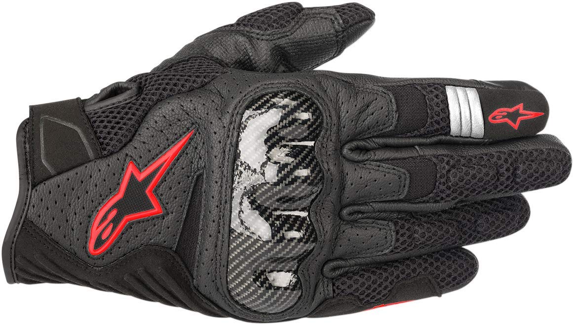 Alpinestars SMX-1 Air V2 gloves with breathable mesh for hot street rides