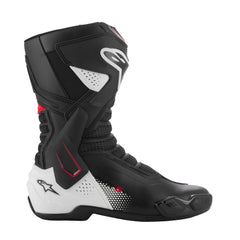 Alpinestars SMX-6 V3 ankle brace detail emphasizes biomechanical protection for hard cornering.